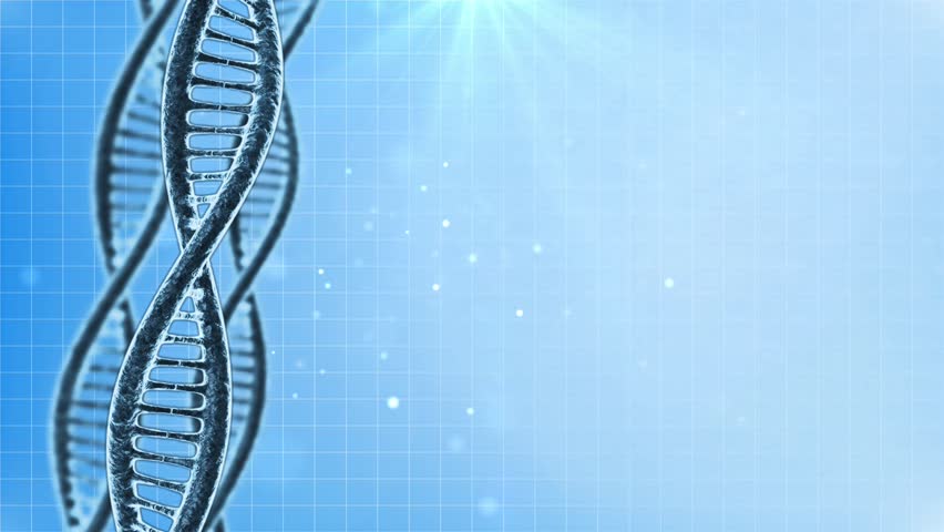 Looping science background with DNA molecule