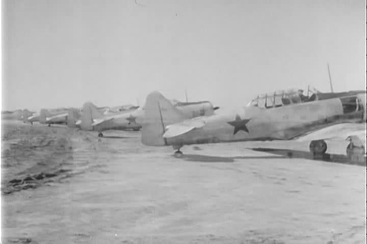 1940s - Troops are resupplied in World War Two.