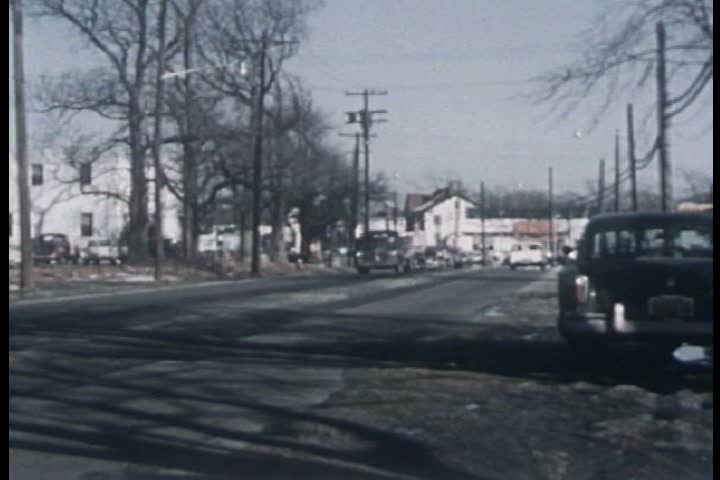 1950s - People in the 1950s are becoming prosperous, buying things and moving to the suburbs and also buying U.S. Savings Bonds.