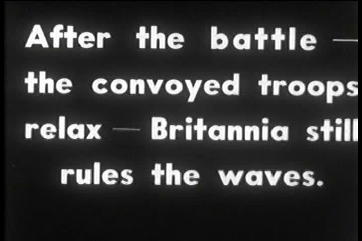 1940s - British Royal Navy at sea in 1940 as Blitzkrieg breaks out.
