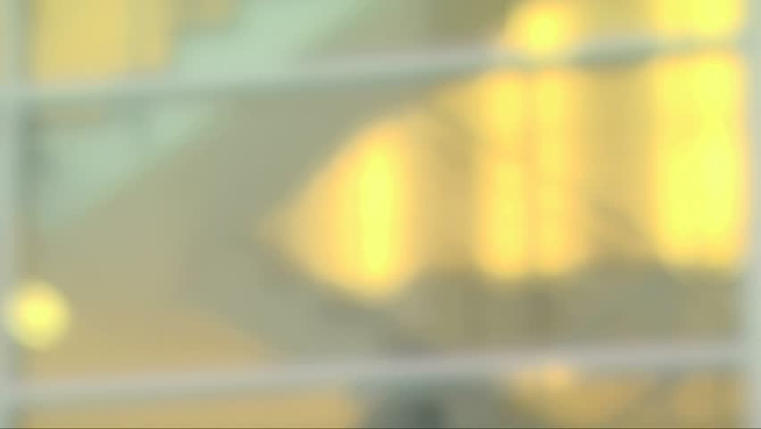 people moving on stairs