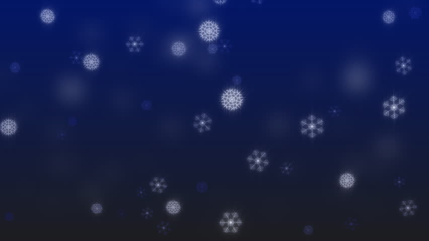 Snowflakes background - perfect loop in HD resolution 