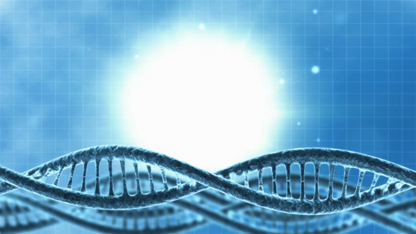 Looping science background with DNA molecule