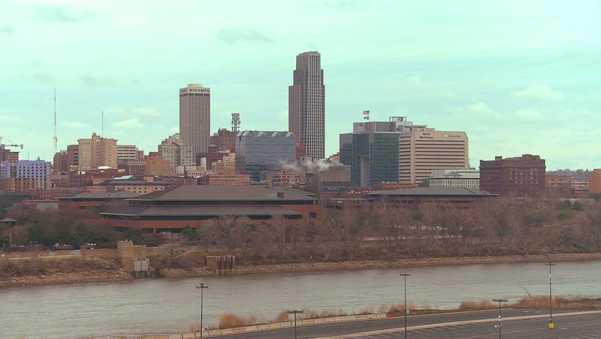 Omaha Nebraska skyline by day.