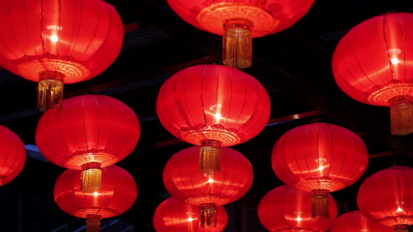 Chinese Red Lantern,for Celebrate Spring Stock Footage Video (100% ...