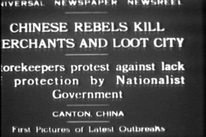 1920s - Chinese rebels kill merchants and loot city in 1929.
