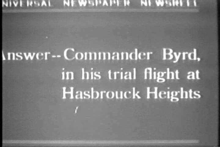 1920s - Commander Byrd crashes his plane on a trial flight at Hasbrouck Heights in 1927. Royalty-Free Stock Footage #4847426