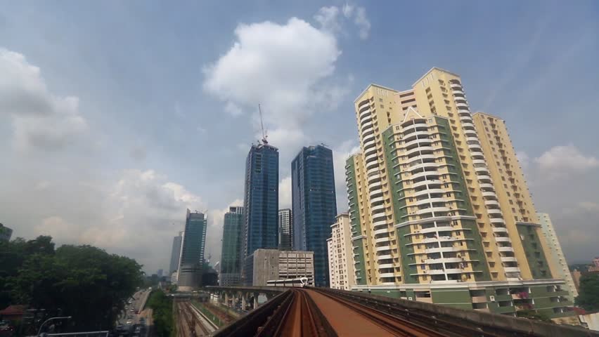 Kuala Lumpur - view of the city from Kelana Jaya Line
