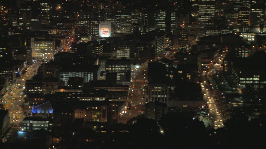 Wellington, the Capital city of New Zealand at night