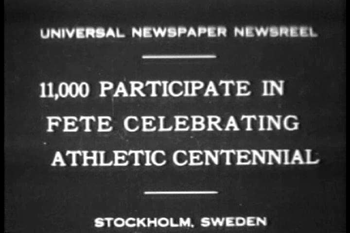 1930s - In Sweden, huge crowds participate in athletic centennial in 1930.