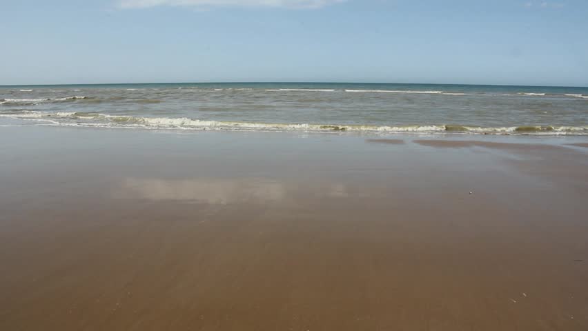 Omaha Beach, is place of landing  of allied forces during the Normandy D-Day invasion - June 6, 1944.