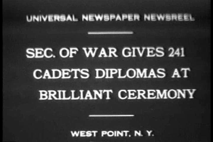 1930s - Cadets graduate from West Point Academy in 1930.
