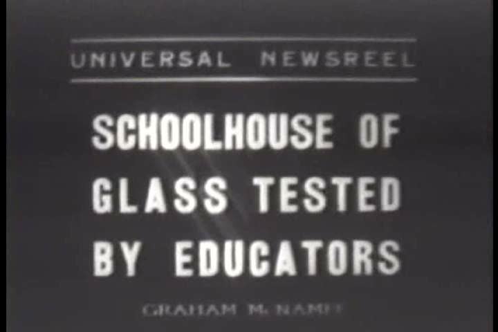 1930s - Pupils Go to School in Glass House in 1936.