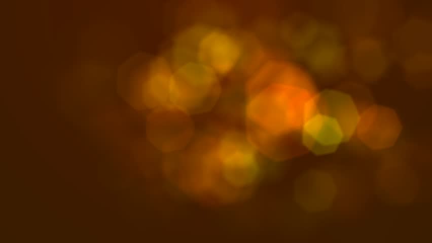 Orange Hexagonal Lens Flares Abstract Background
