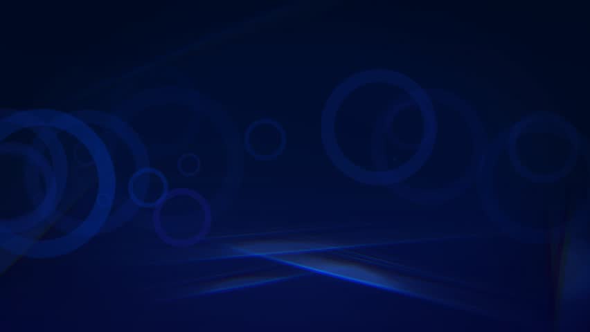 Blue Abstract Motion Background with Glowing Circles
