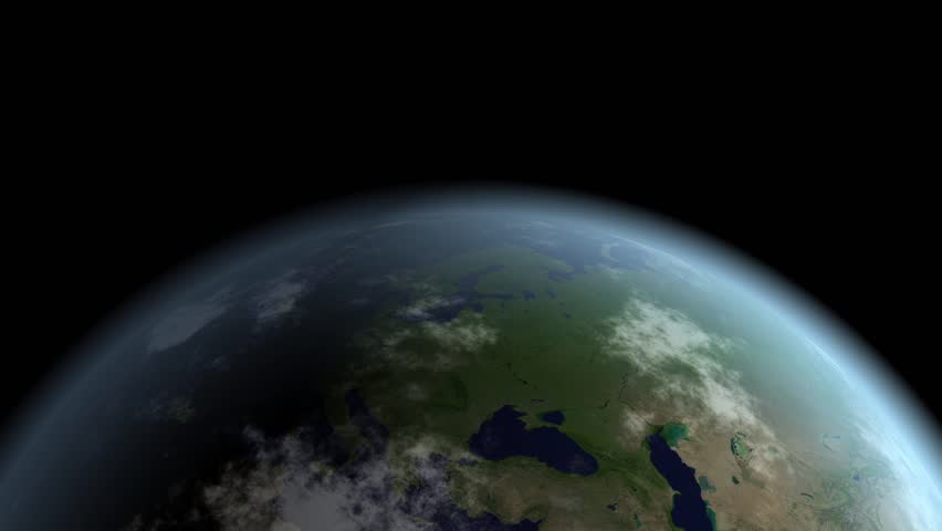 rotating Earth (Europe). Elements of this image furnished by NASA.