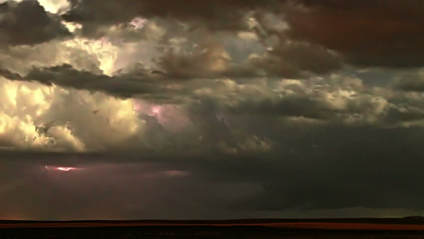 Furious lightning storm over eastern Colorado.