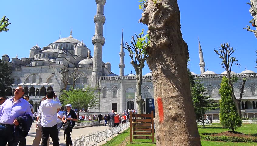 ISTANBUL - MAY 16: Blue Mosque on May 16, 2013 in Istanbul. Mosque built to