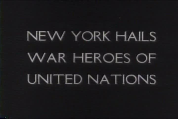 1940s - New York hails war heroes of United Nations in 1942.