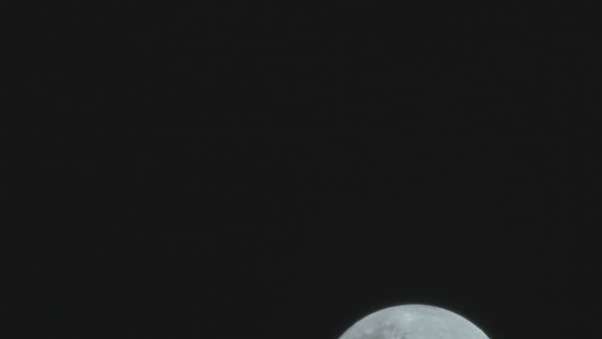 Closeup view of a full moon
