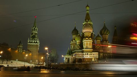 View of Kremlin,time lapse