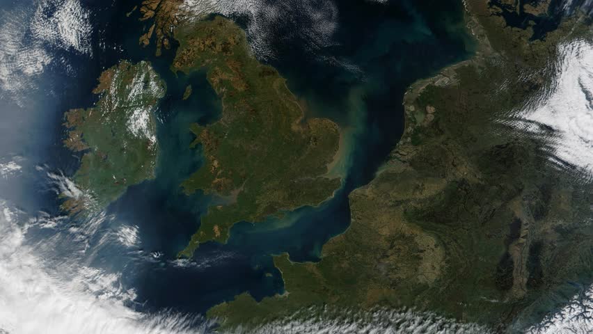 Satellite Image of Ireland image - Free stock photo - Public Domain ...