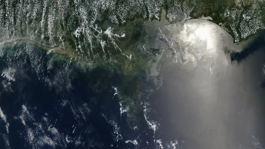 Deepwater Horizon Oil Spill near the Mississippi Delta