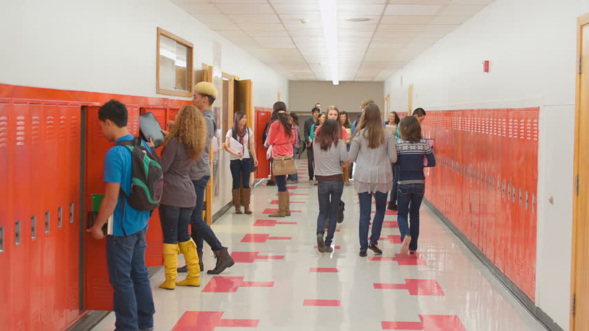 empty school hallway fills students when Stock Footage Video (100% Royalty-free) 4893605 | Shutterstock