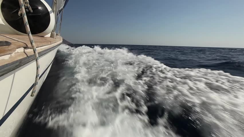 Sailing. Luxury yacht. (HD)