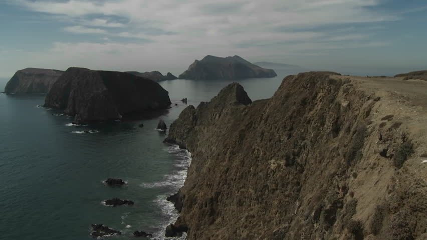 An establishing shot of Channel Islands National Park, California.