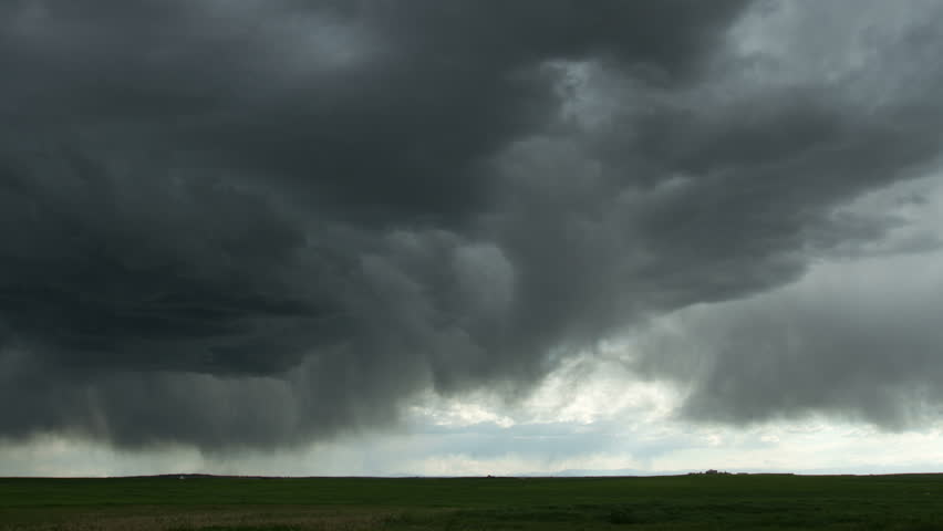 Ominous Storm clouds in eastern Colorado; part of the same storm system that