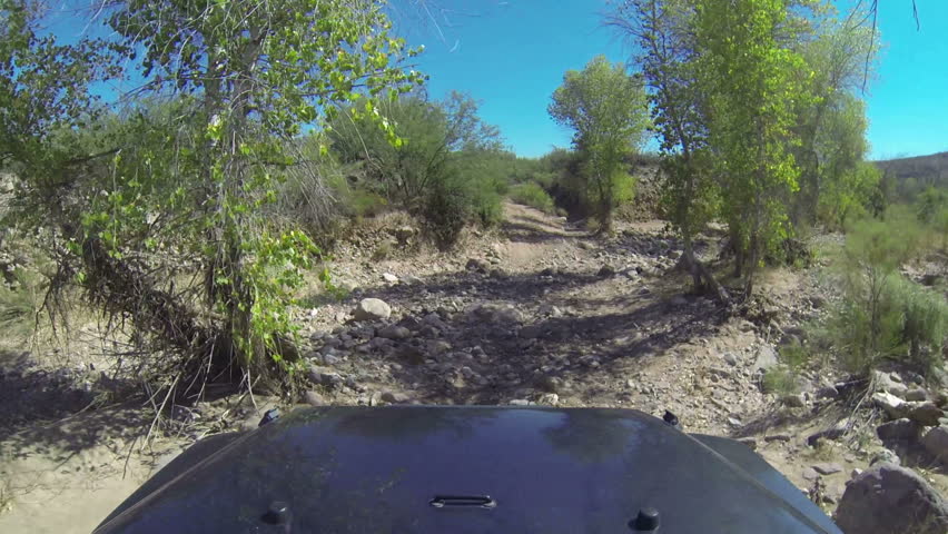 Off road driving in the Arizona desert. Four parts for a longer segment. Part 3