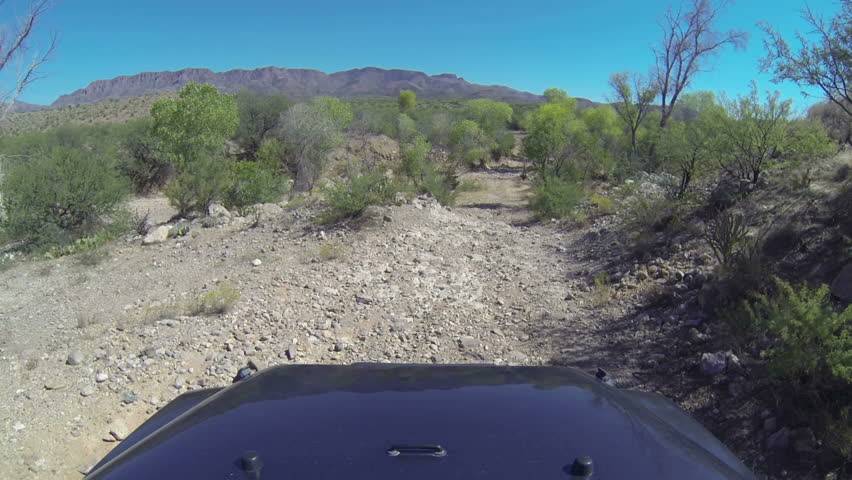 Off road driving in the Arizona desert. Four parts for a longer segment. Part 2
