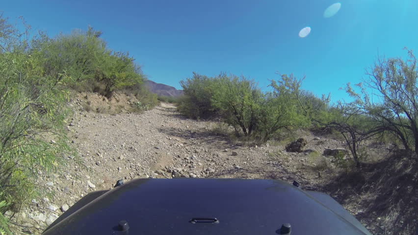 Off road driving in the Arizona desert. Four parts for a longer segment. Part 4