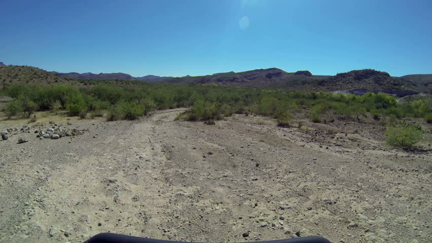 Off road driving in the Arizona desert.
