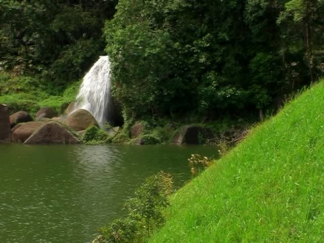 Distant Waterfall