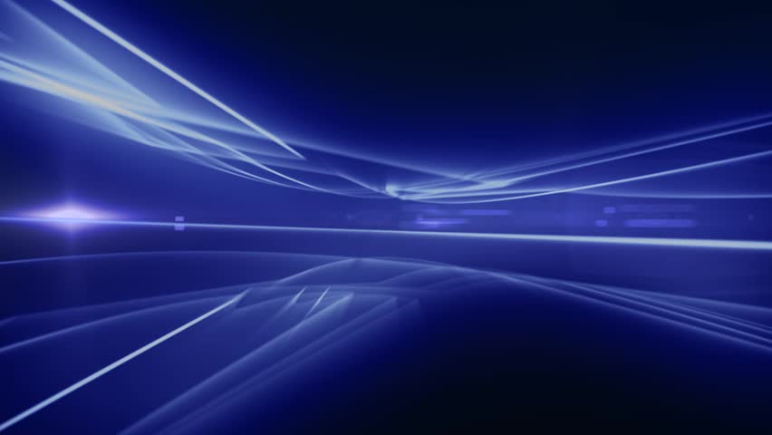 News Style Background - Blue Abstract Motion Background with Lines and Lens