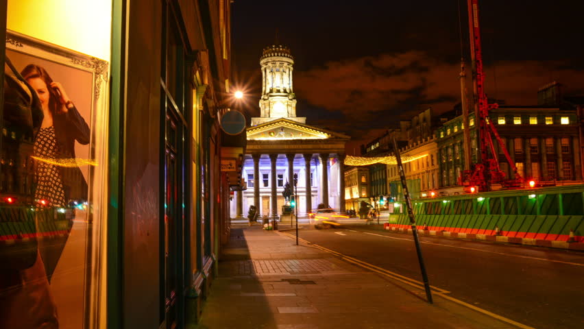 City at night time lapse