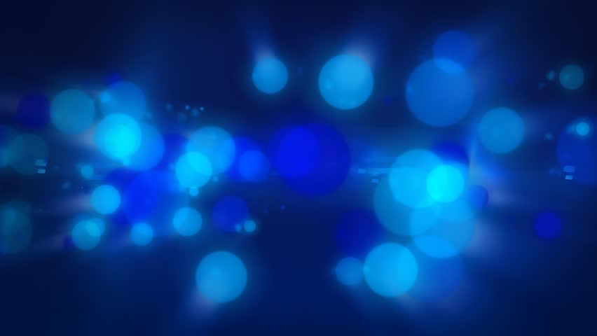 Azure Blue Bokeh Abstract Motion Background