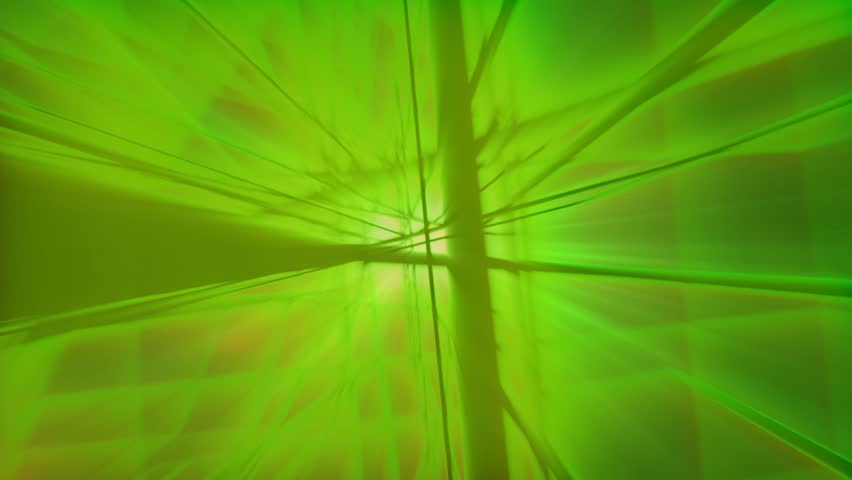 News Style Background - Green Abstract Motion Background with Lines and Lens