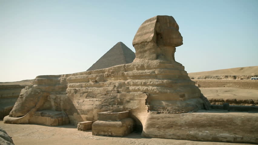 Huge statue sphinx from Egypt times
