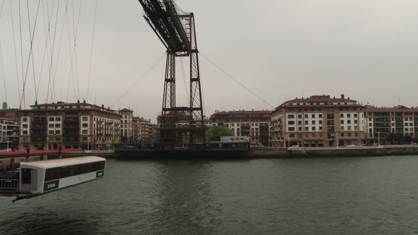 The Vizcaya Bridge in Bilbao, Northern Spain