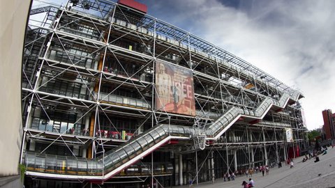 PARIS -CIRCA2013: the pompidou modern art museum in paris, france
