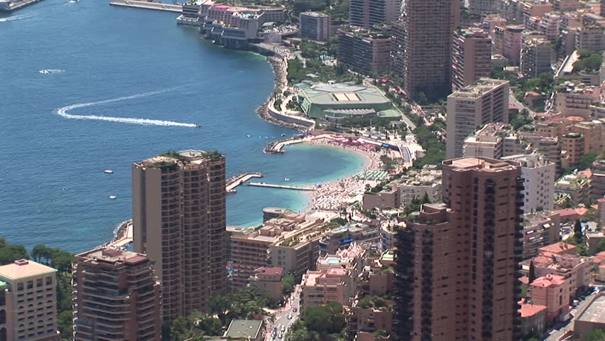 Monaco Montecarlo cityscape, with skyscrapers
