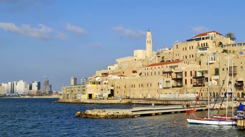 old Jaffa Port and Tel-Aviv