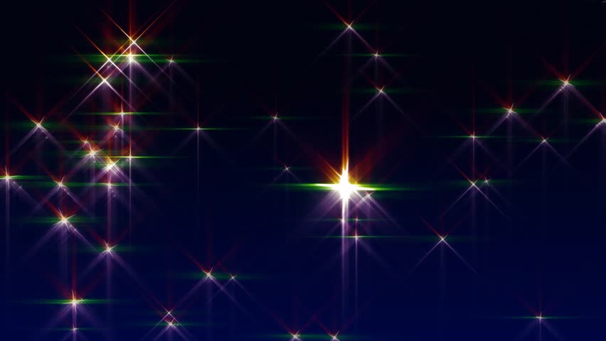 Spiral of Sparkling Stars Animated Background Effect