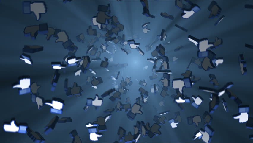 like icons falling into the hole