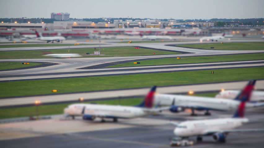 Unique time lapse of airplane traffic taking off at the world's busiest airport.