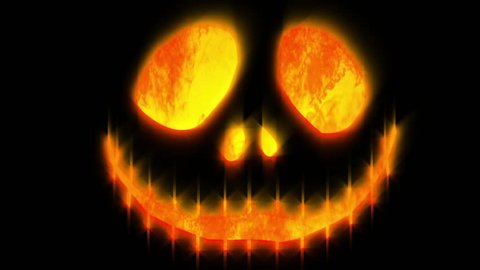 Halloween Jack - O- lantern pumpkin face animation.