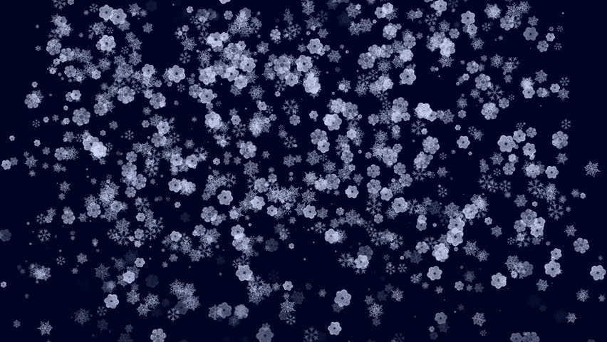 Falling Snow Flakes Animated Winter Background Loop